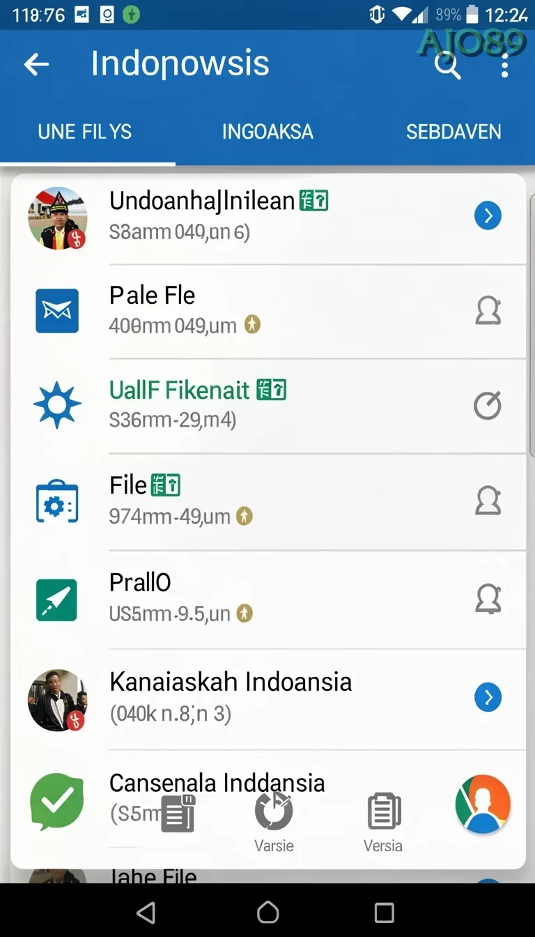 Galeri pratinjau visual ajo89 build APK resmi terbaru